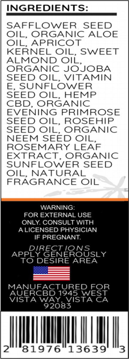 CBD Massage Oil - 1000mg