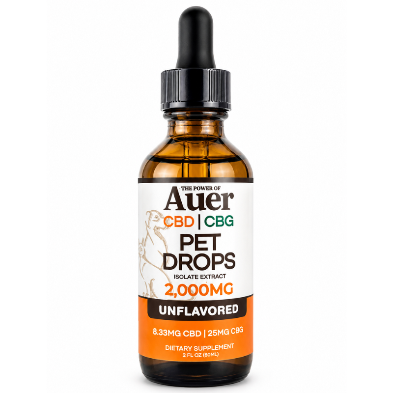 CBD CBG Natural Oil for Pets - 2000mg