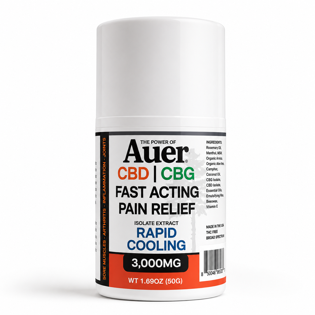 CBD CBG  Fast Acting Pain Relief Rapid Cooling Cream 1.69OZ - 3000MG